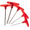 T-Handle Allen Wrench Set with S2 Flat-Head Hex Screwdriver and Individual Hex Wrenches