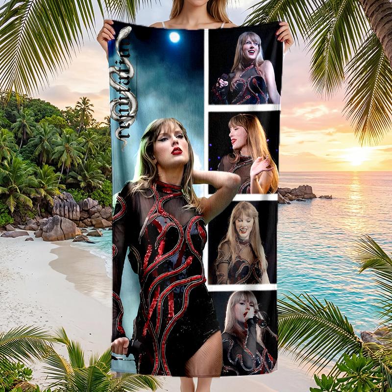 Ts Fan Fashion Beach Towel: Ideal for Summer Adventures Soft, absorbent and quick drying suitable for swimming and bathing