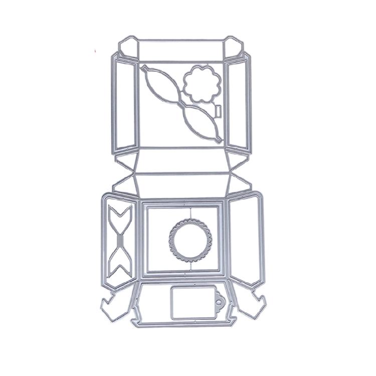 

Hamburger Box Metal Cutting Dies Templates Molds Embossing Stencils Die Cuts for Scrapbooking Cards Making Decorations 1