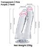 Crystal Jelly Dildo Double Stick Dick Penis g-Spot Anal Masturbator Men Women Lesbian Gay Adult Sex Toy For Couples  for  Woman