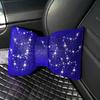 1Pc Diamond  Bowknot Car Neck Pillow  Auto Headrest Seat Support Waist Pillows Bling Car Accessories For Women