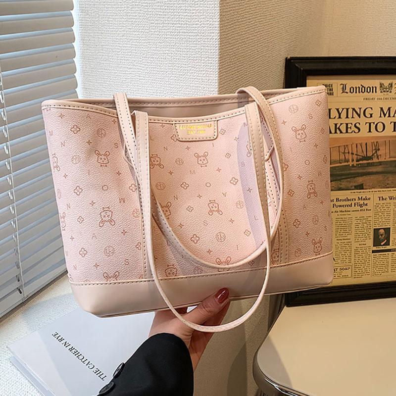 Borsa Tote Casual da Donna in PU ad Alta Capacità per il Pendolarismo Quotidiano e l'Uso Scolastico