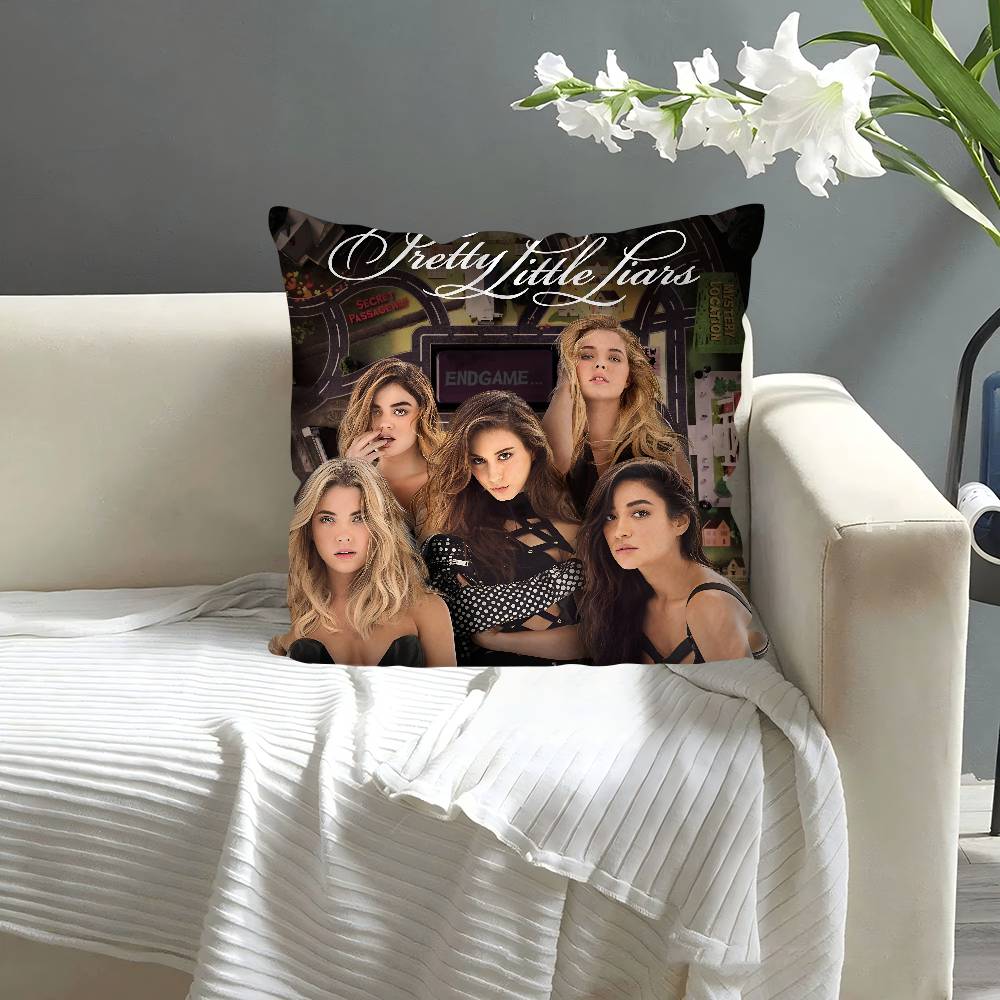Pretty Little Liars Kissenbezug Quadratisches Kissen Schlafzimmer Sofa Freizeit Komfortkissen Auto Wohnzimmer Heimdekoration