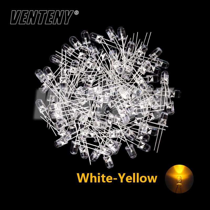 3mm 5mm LED dioda Různé velikosti Sada Bílá Zelená Červená Modrá Žlutá Oranžová F3 F5 LED diody Světelné diody Elektronická sada vzorků