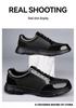 Men's Cross-Border Formal Leather Shoes, Lace-Up Cowhide, Thick Sole, Large Size, Casual Spring/Autumn Footwear