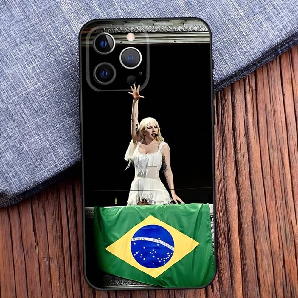 Mayhem L-Ladys G-Gaga Phone Case For iPhone 16,15,14,13,12,11,Pro,X,XS,Max,XR,Plus,Mini Black Soft Silicone Case