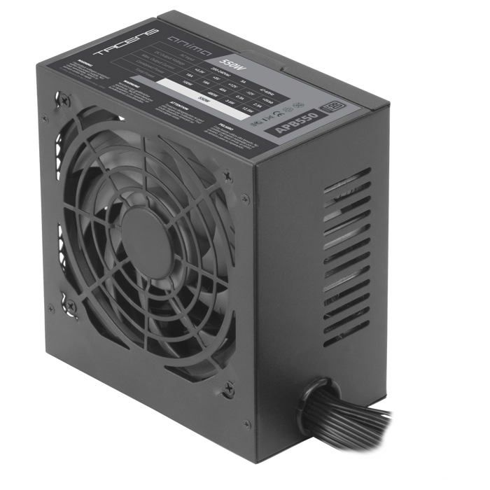 Tacens Anima APB550, Alimentation PC ATX 550W, 80Plus Bronze, Technologie SMD 85%, Ventilateur 12cm Ultra-Silencieux, Noir
