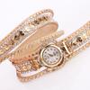 Bracelet Women Quartz Rhinestone Leather Wristwatches Clock Ladies Dress Watches Gift