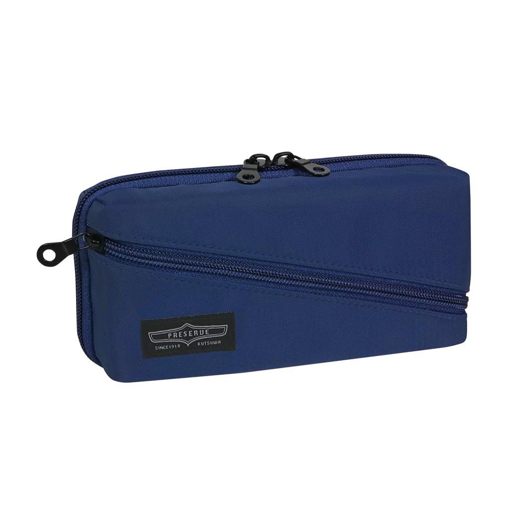 Kutsuwa Pencil Navy Case, Preserve, AK072NB,