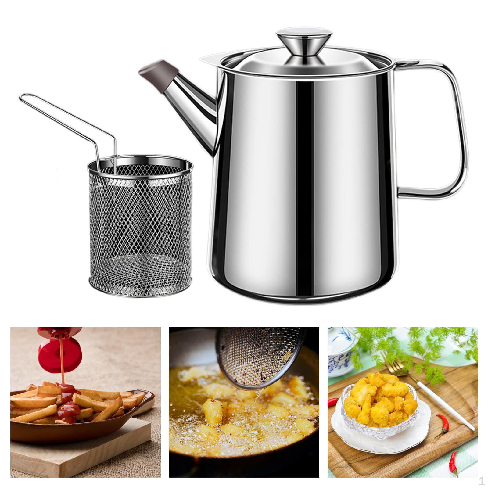 

Банка для хранения, с корзиной, нержавеющая сталь 304, контейнер, кухонный держатель для 1.5L