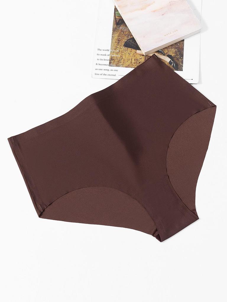 Women's High-Waist V-Shaped Seamless Ice Silk Hip-Lifting Triangle Panties