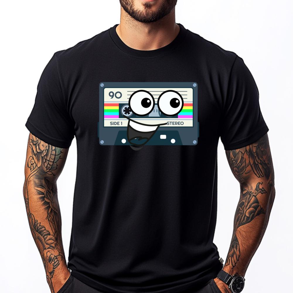 

Retro Cassette 80s 90s Throwback Cassette Tape Funny Shirts White T Shirt Men Mother s Day - Men s Summer Cotton Graphic Tee S