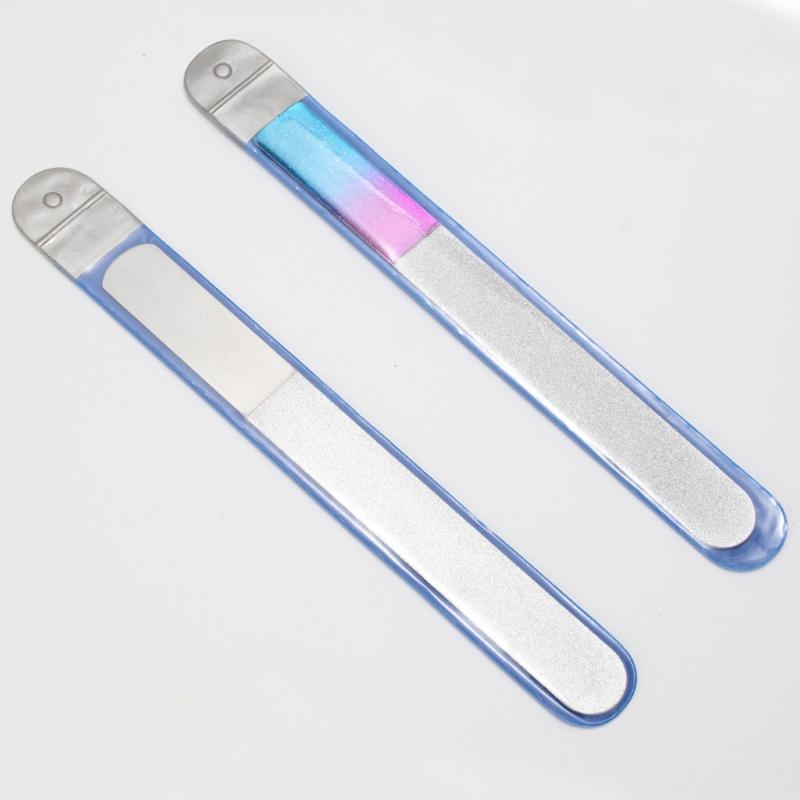 Stainless Steel Smooth Buffer Epoxy Resin Polisher Resin Polishing Strip Tools Metal Nail Art Double Sided File Manicure