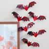 DIY Halloween Bat Stickers PVC 3D Wallpaper Decal Hollow Out Bat Wall Stickers  Home Decoration
