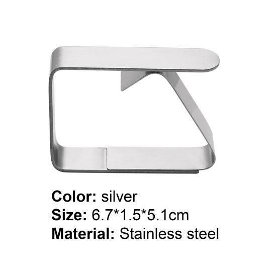 Tablecloth Clip Convenient Non-slip Stainless Steel Windproof Table Cover Clamp for Outdoor