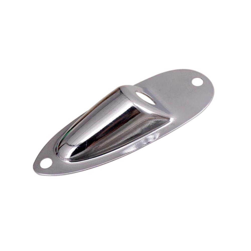 Metal Boat Style Guitar Pickup Output Input Jack-Plug Socket For FD-Strat-Guitar