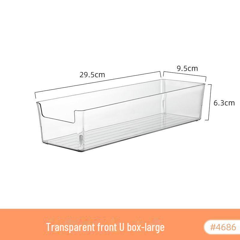 Clear Lid Cosmetic & Stationery Organizer: Narrow Drawer Box for Lipstick, Sundries, Eyebrow Brush, with Cover