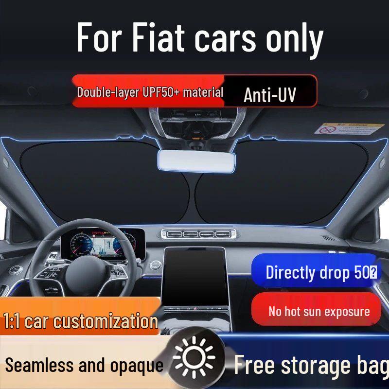 

Fiat Windshield Sunshade for Zhiyue, Feixiang, Palio, Pairong, Weekend – Sun Protection & Heat Insulation Board. Weekend