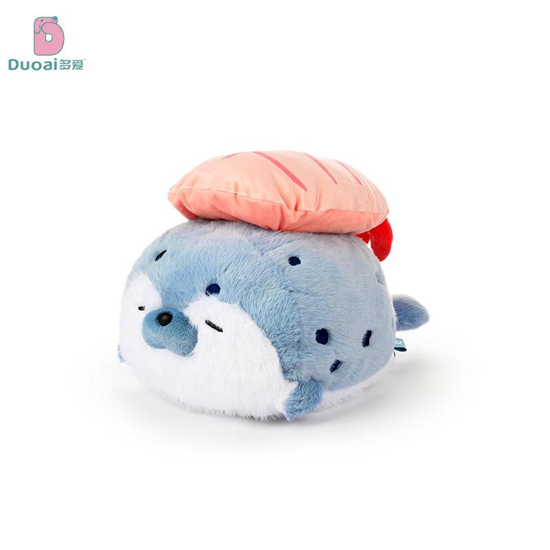 

Sushi Seal Lying Sea Otter Plush Toy Doll Pillow Sleeping Doll 40cm синий