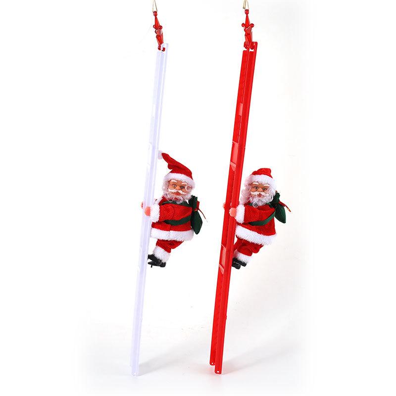 Christmas Electric Music Climbing Beads Climbing Ladder Santa Claus Doll Children's Toys Christmas Gifts