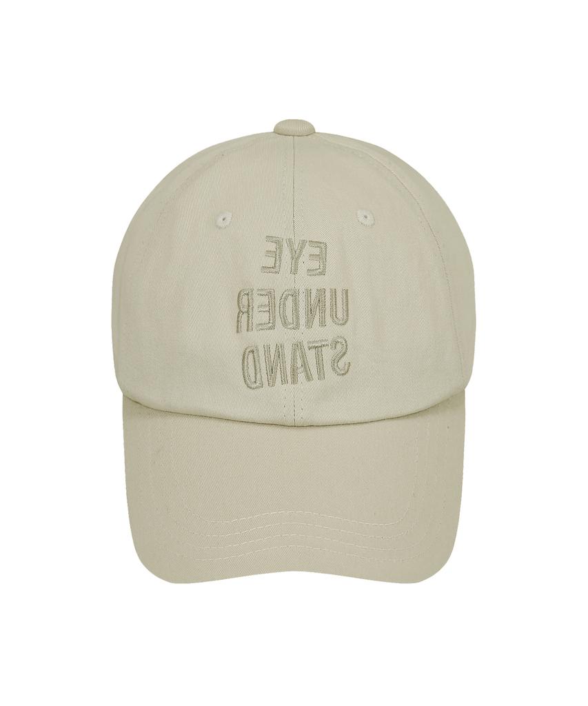 Aieondeoseutaendeu Reverse Logo Ball Cap (Beige)