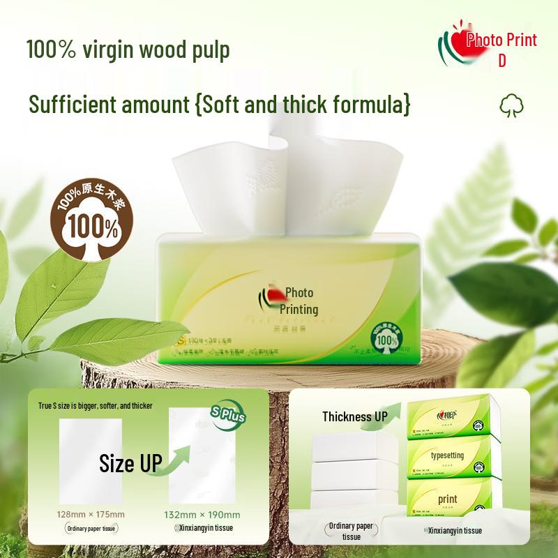 Mind Act Upon Mind Tea Whisper Silk Enjoy Facial Tissues, 3-Ply, 130 Pulls/Pack, 24 Packs