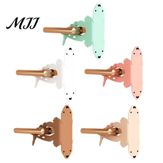 Soft Silicone Door Guard Silencer Lock Sleeve, 5-Position Adjustable Latch Cover Buffer, Anti Collision Stopper Cute Bear Cushion for Noise Reduction,