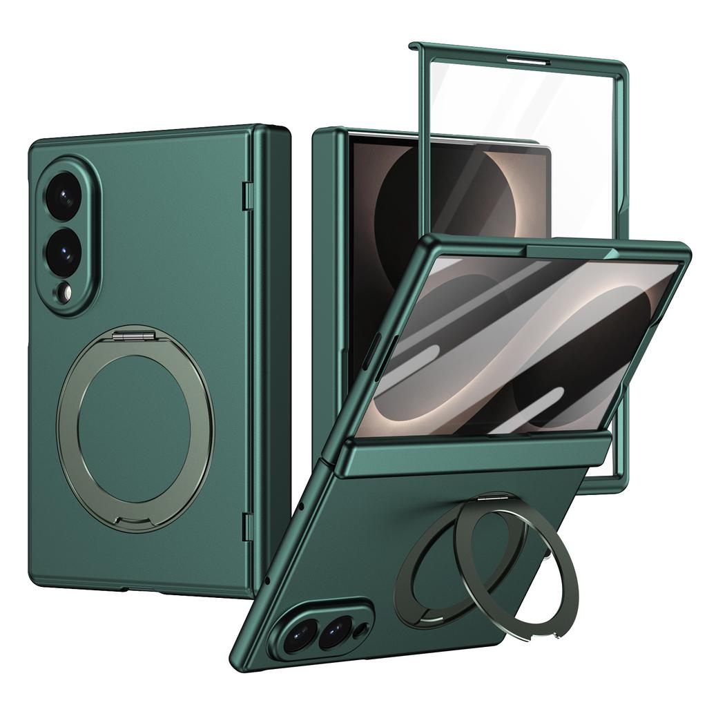 Magnetischer 360-Grad-Drehständer Scharnierschutz Harte PC-Hülle Für Samsung Galaxy Z Fold 8 Ultra 7 6 5 Vollständige Handyhülle Glasfolie