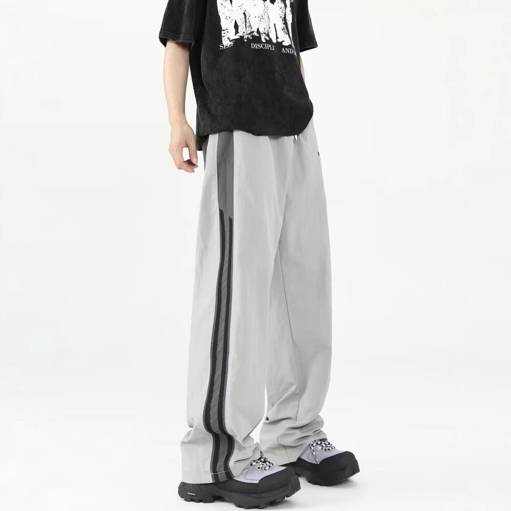 Męskie Wiosenne i Letnie Przystojne Luźne Sportowe Szybkoschnące Spodnie Robocze Casualowe Spodnie