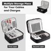 Cable Storage Bag Waterproof Digital Electronic Accessories Organizer Portable Travel Cable Organizer Case for Cable Charger Multi Functional Handbag