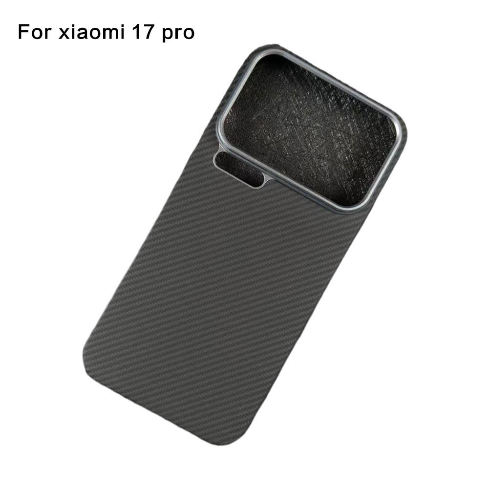 Luxury Aramid Carbon Fiber Magnetic Case For Xiaomi 17 Pro/17 Pro Max Matte Thin Phone Shockproof Back Cover Accessories