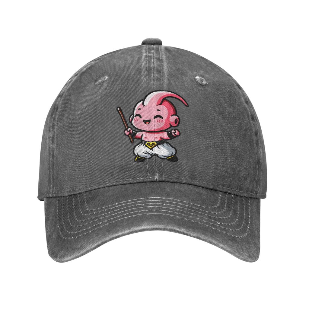 Dragon Ball DBZ Goku Baseball Cap Retro Distressed Washed Chibi Majin Buu Sun Cap for Men Women Outdoor Activities Hats Cap