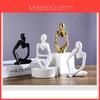 Resin Thinker Sculpture Statue Figurine Modern Abstract Home Decor Gift