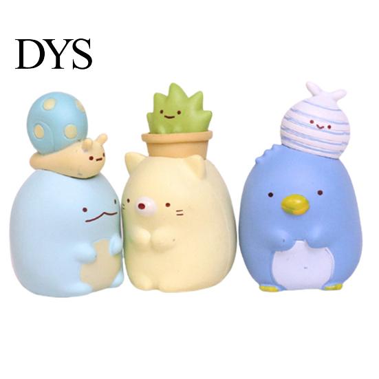 8Pcs Cute Anime Figure Sumikko Gurashi Model Toy Car Ornaments Home Decoration