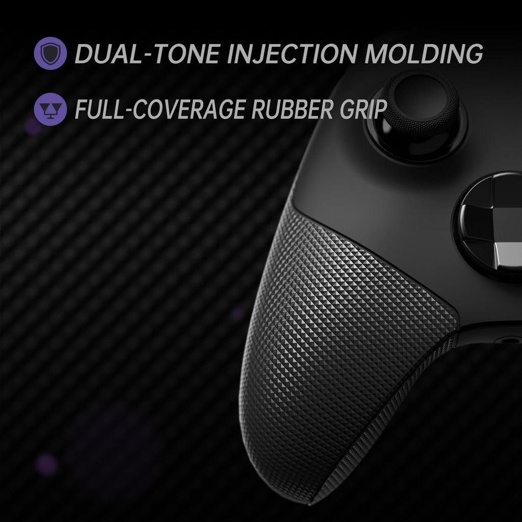 eXtremeRate ASR Reset Full Shell Button Kit for Xbox Core Features ergonomic trigger soft rubber and top and bottom Compatible with Xbox Series X S &