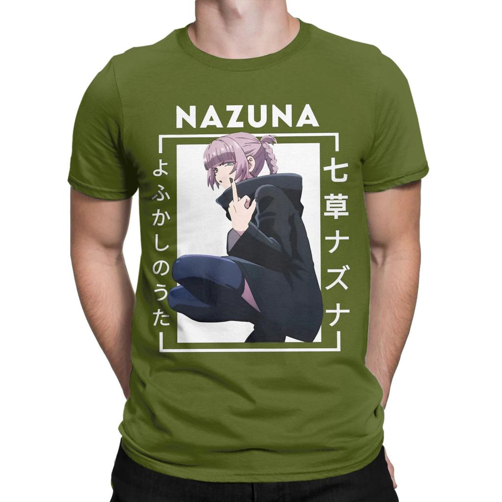 Printed Call of the Night Nazuna Nanakusa T Shirt For Unisex  Cotton Tee Shirt Short Sleeve Clothes