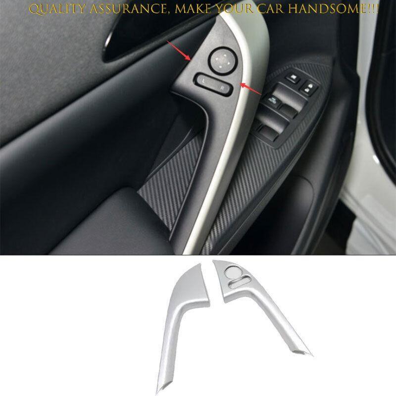 For Mitsubishi Eclipse Cross 2018-2024 Matte Silver Inner Door Armrest Cover 2PC