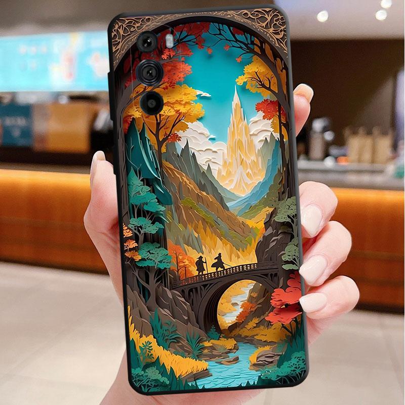 

Landscape Sceneary Phone Case For Motorola Edge 60 50 40 Pro 60 50 40 30 Ultra Neo Fusion Moto G Play G Stylus G Carcasas Moto Edge 50 Pro