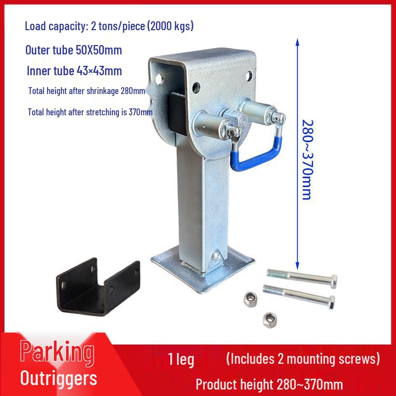 Heavy Duty Retractable RV Jack Support Arm with Hand Crank
