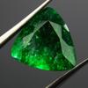 Natural Green Emerald Loose Gemstone 7 Ct Trillion Cut Colombian for Jewelry Making and Crafts