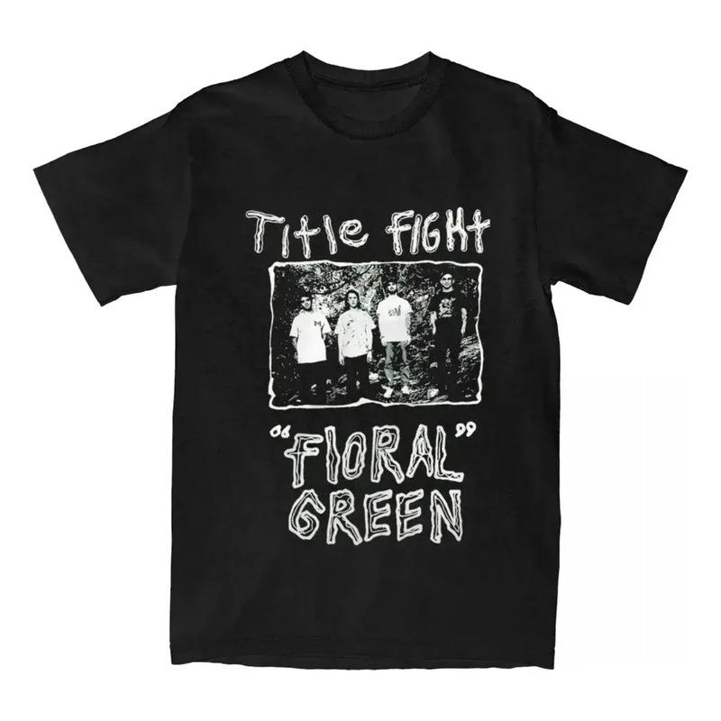 Camiseta Con Estampado Verde Floral De Title Fight S разноцветный