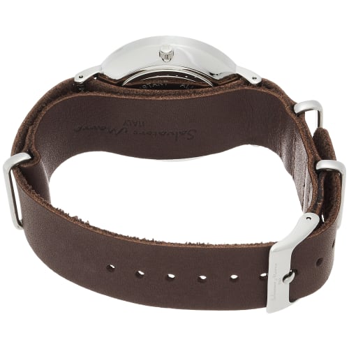 Salvatore Marra Men's Multi-Calendar Watch, Slim Type, SM15117-SSWHSV, Officially Imported, Brown