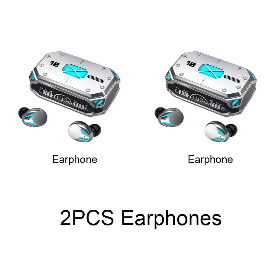 M41 Bluetooth Kopfhörer Kabellose Kopfhörer Smart Touch Digitalanzeige Stereo Ohrhörer Mit Farblicht Magnetische Saugkopfhörer