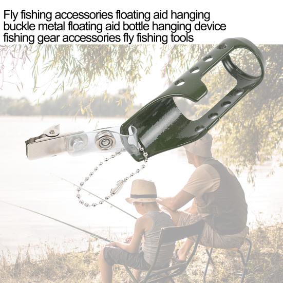

MUQZI спортивный аксессуар, мини-портативный надежный металлический поплавок, вешалка для бутылок, аксессуары для рыболовных снастей нахлыстом
