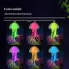 Simulated Luminous Jellyfish and Fluorescent Fish Aquarium Décor - Soft-bodied Silicone Ornaments