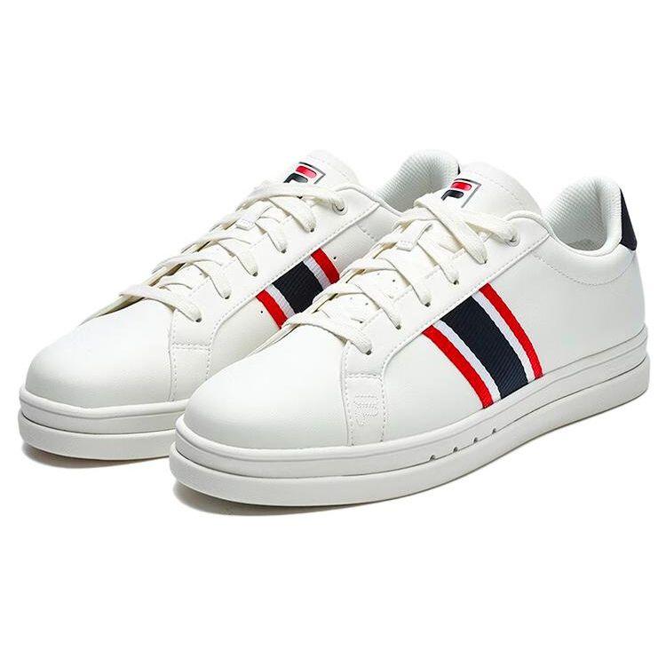 FILA Vigor Synthetic Leather Comfortable Sports Breathable Low-Top Casual Shoes Men sneakers White F12M312202FSW