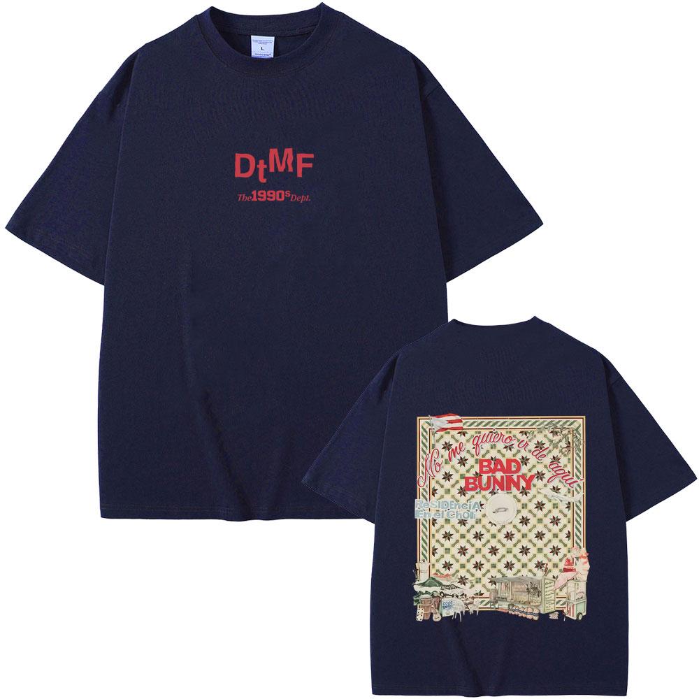 Hot Sale Bad Bunny DTMF Residencia En El Choli Merch Tshirt Debi Tirar Mas Fotos T Shirts Mens Hip Hop Summer Streetwear