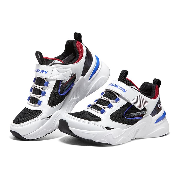 Skechers Bobs Comfortable Outdoor Velcro Kids Casual Shoes Kids Casual Shoes Red Blue White 405257L-WBMT