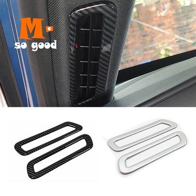 For Ford Explorer   Trim Accessories ABS Carbon fiber/Matte Car Left Right A-pillar Air Conditioner Outlet AC Vent