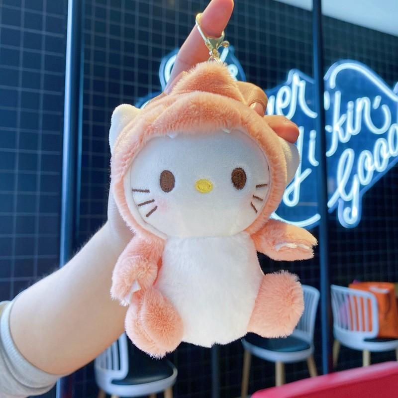 Hello Kitty Plush Keychain With Metal Clasp And Gift For Collectors